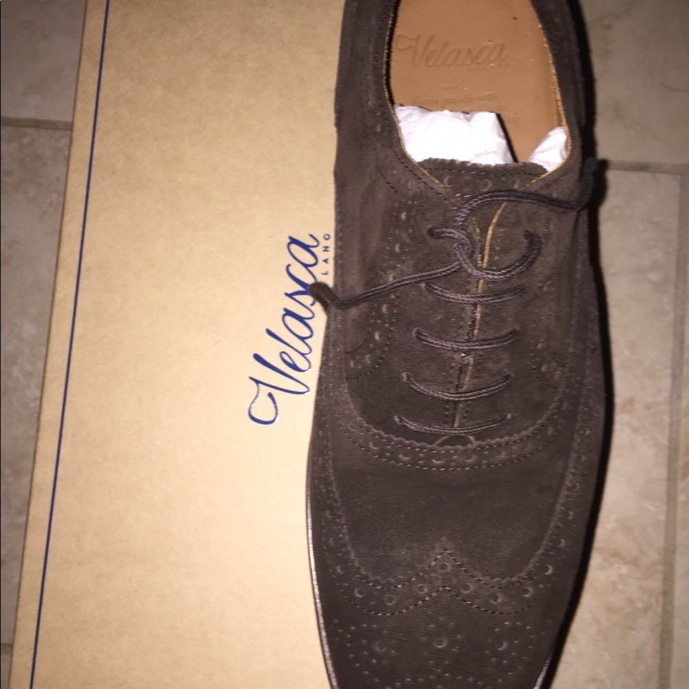Dressy suede Italian shoes